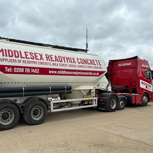 Concrete pouring for a construction project in London