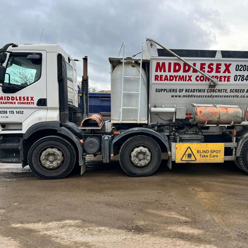 Ready mix concrete supplied for a construction project in Middlesex