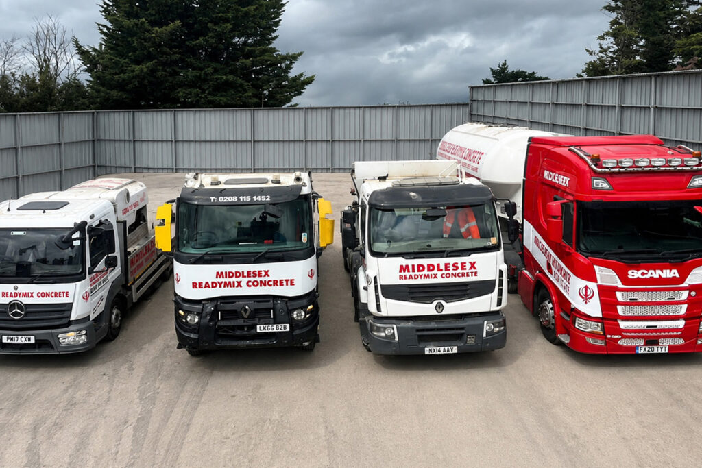 Ready mix concrete for a domestic construction project in London