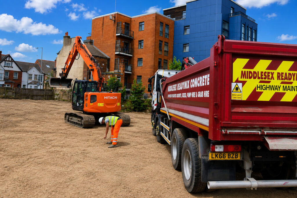 Ready mix concrete supplied for a construction project